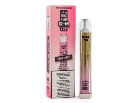 Aroma King Gem 700 puffs 20mg - Peach Ice